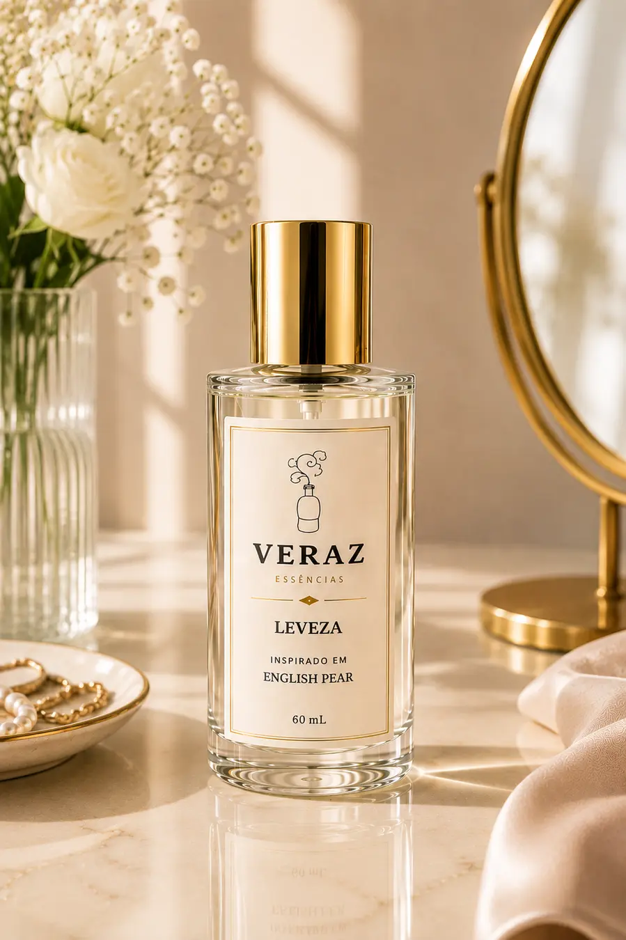 Frasco do perfume Leveza