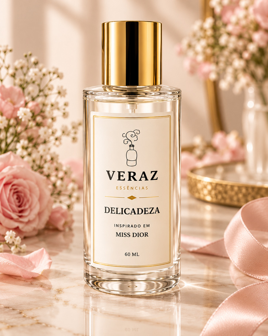 Frasco do perfume Delicadeza