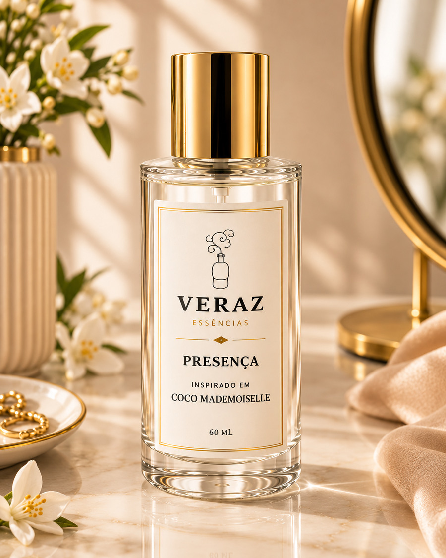 Frasco do perfume Presença