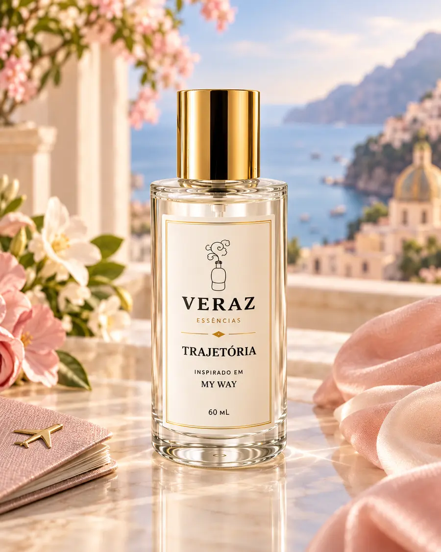 Frasco do perfume Trajetória